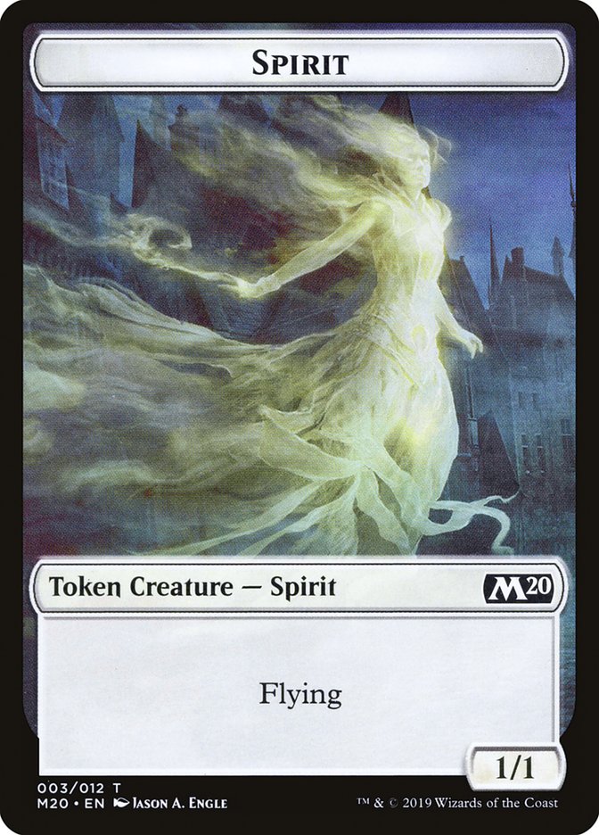 Spirit Token [Core Set 2020 Tokens] | Yard's Games Ltd