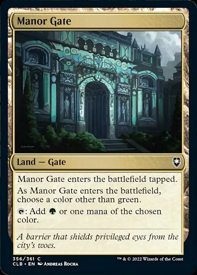 Manor Gate [Commander Legends: Battle for Baldur's Gate] | Yard's Games Ltd