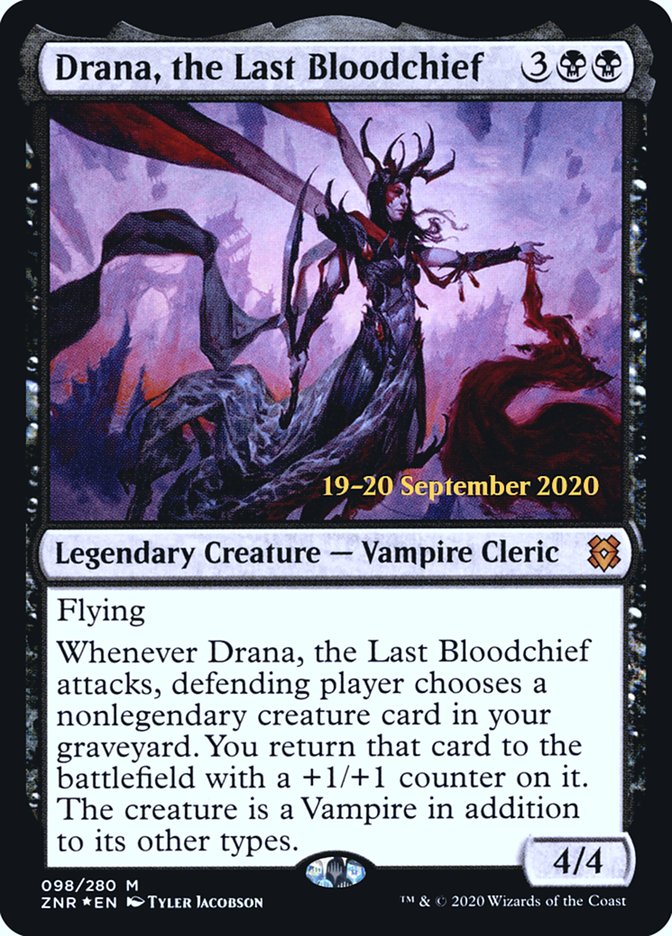 Drana, the Last Bloodchief [Zendikar Rising Prerelease Promos] | Yard's Games Ltd