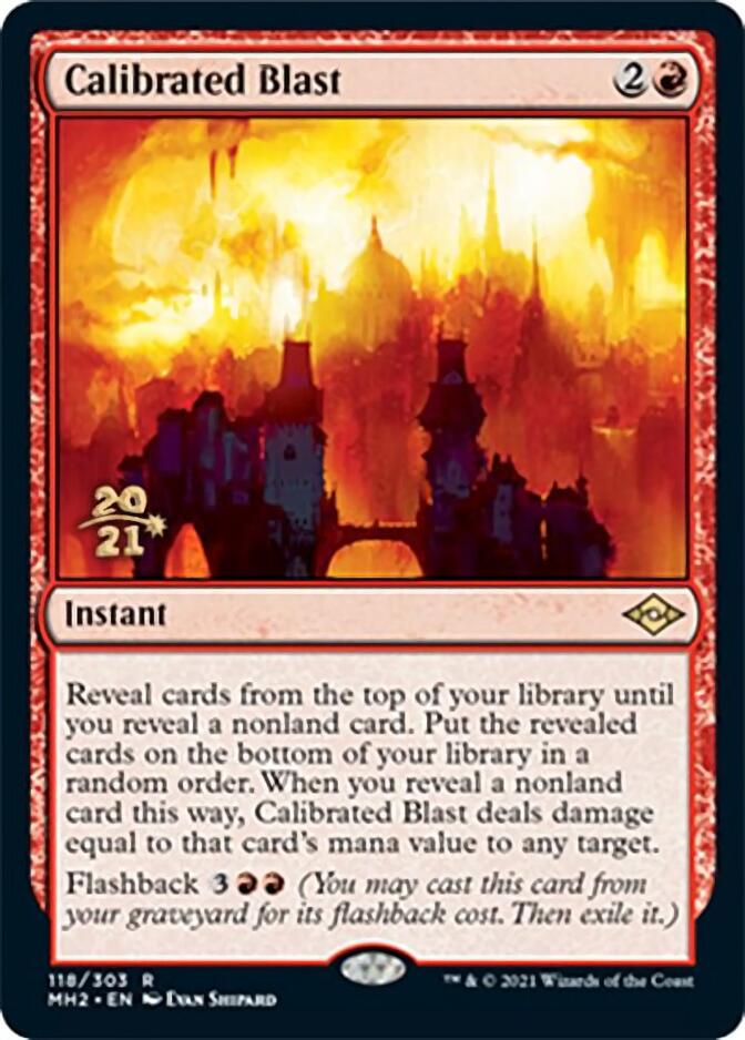 Calibrated Blast [Modern Horizons 2 Prerelease Promos] | Yard's Games Ltd