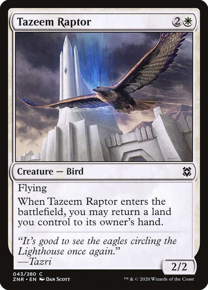 Tazeem Raptor [Zendikar Rising] | Yard's Games Ltd