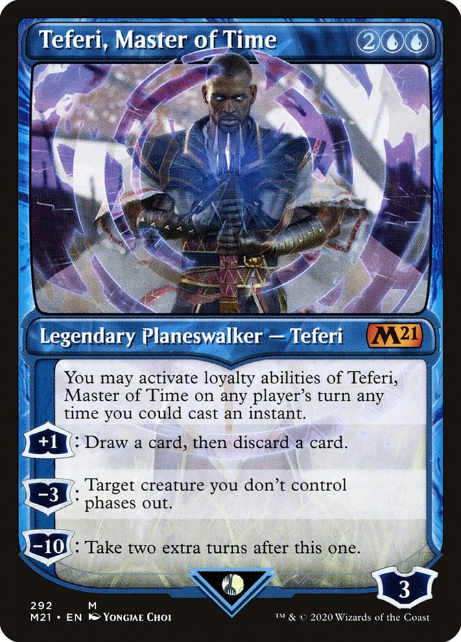 Teferi, Master of Time (Showcase) (292) [Core Set 2021] | Yard's Games Ltd