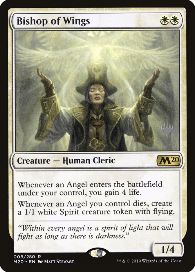 Bishop of Wings (Promo Pack) [Core Set 2020 Promos] | Yard's Games Ltd