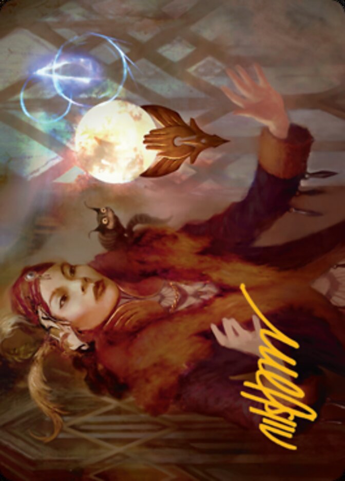 Misfortune Teller Art Card (Gold-Stamped Signature) [Streets of New Capenna Art Series] | Yard's Games Ltd