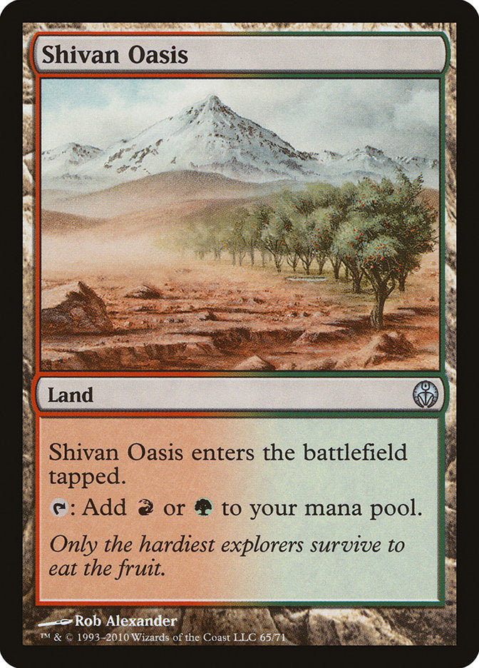 Shivan Oasis [Duel Decks: Phyrexia vs. the Coalition] | Yard's Games Ltd