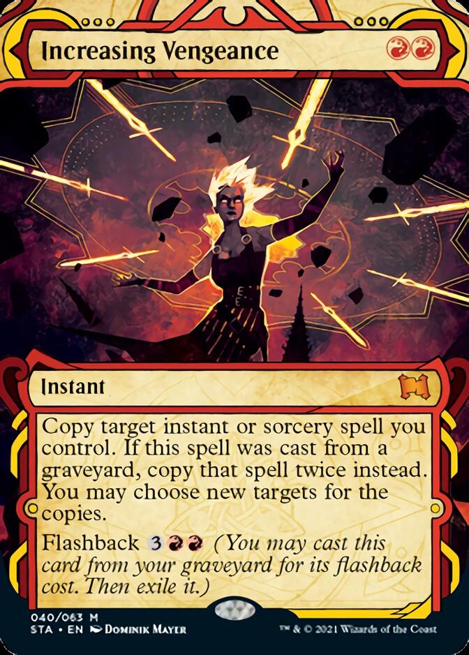 Increasing Vengeance (Foil Etched) [Strixhaven: School of Mages Mystical Archive] | Yard's Games Ltd