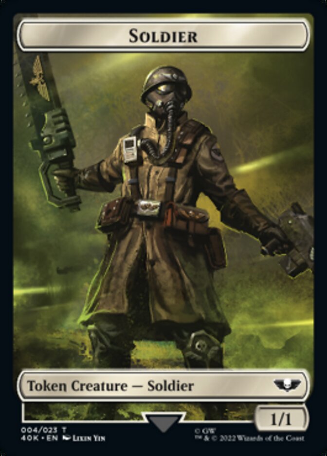 Soldier (004) // Vanguard Suppressor Double-Sided Token [Warhammer 40,000 Tokens] | Yard's Games Ltd