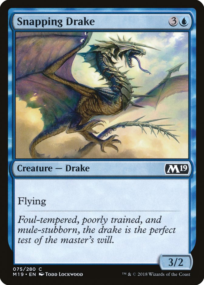 Snapping Drake [Core Set 2019] | Yard's Games Ltd