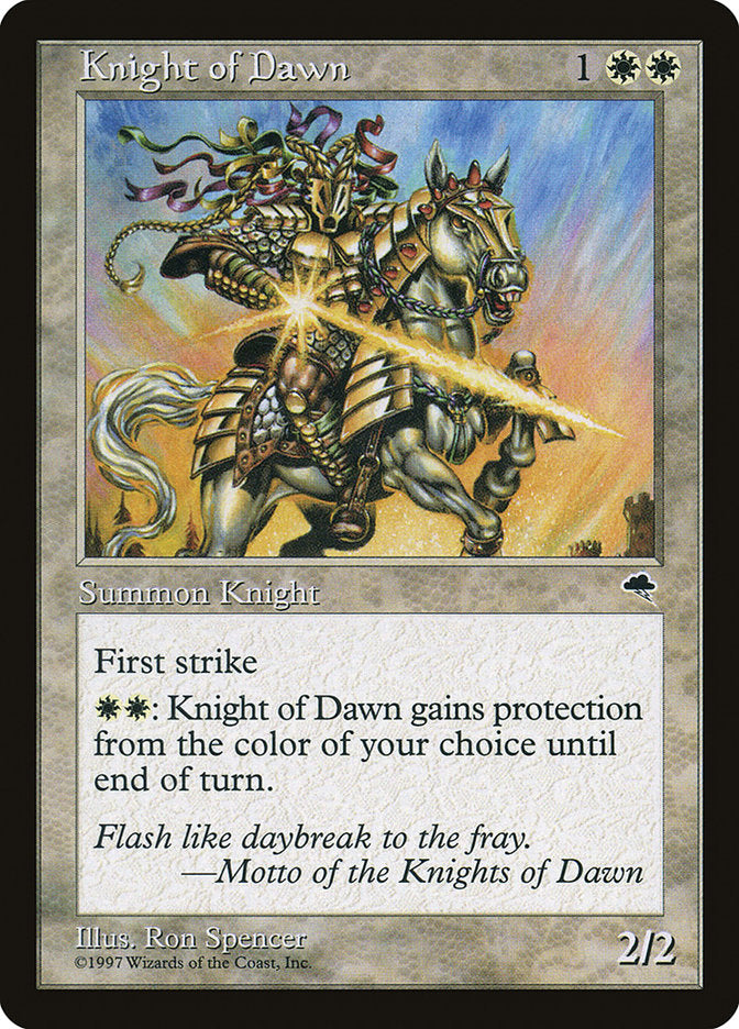 Knight of Dawn [Tempest] | Yard's Games Ltd