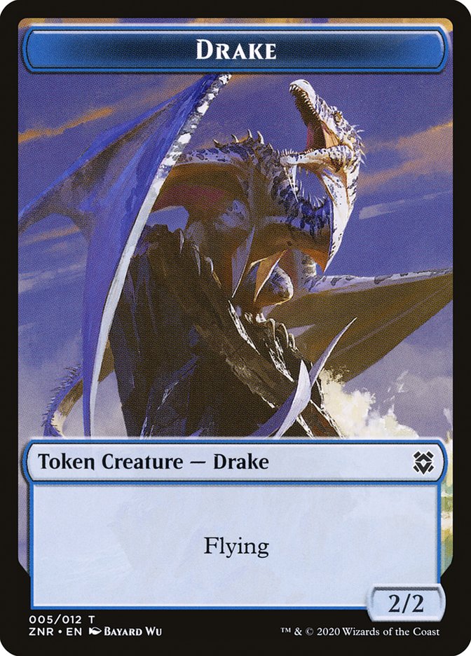 Drake Token [Zendikar Rising Tokens] | Yard's Games Ltd