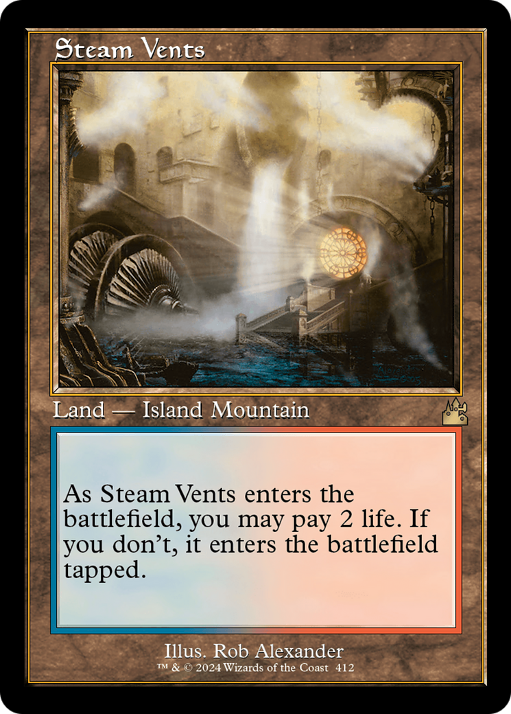 Steam Vents (Retro) [Ravnica Remastered] | Yard's Games Ltd