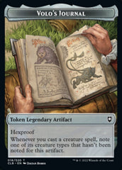 Treasure // Volo's Journal Double-Sided Token [Commander Legends: Battle for Baldur's Gate Tokens] | Yard's Games Ltd