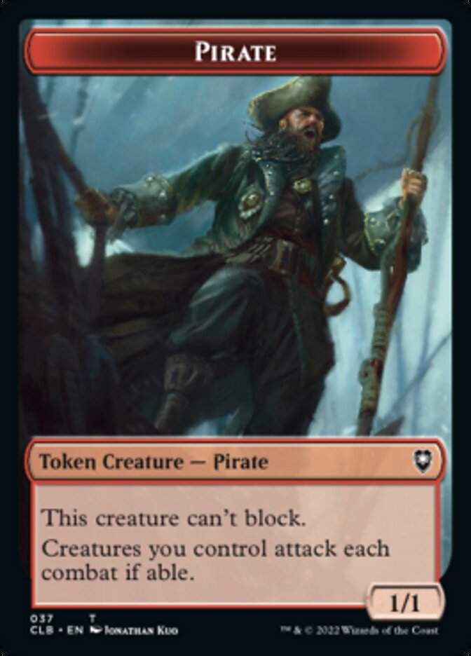 Pirate // Goblin Double-Sided Token [Commander Legends: Battle for Baldur's Gate Tokens] | Yard's Games Ltd