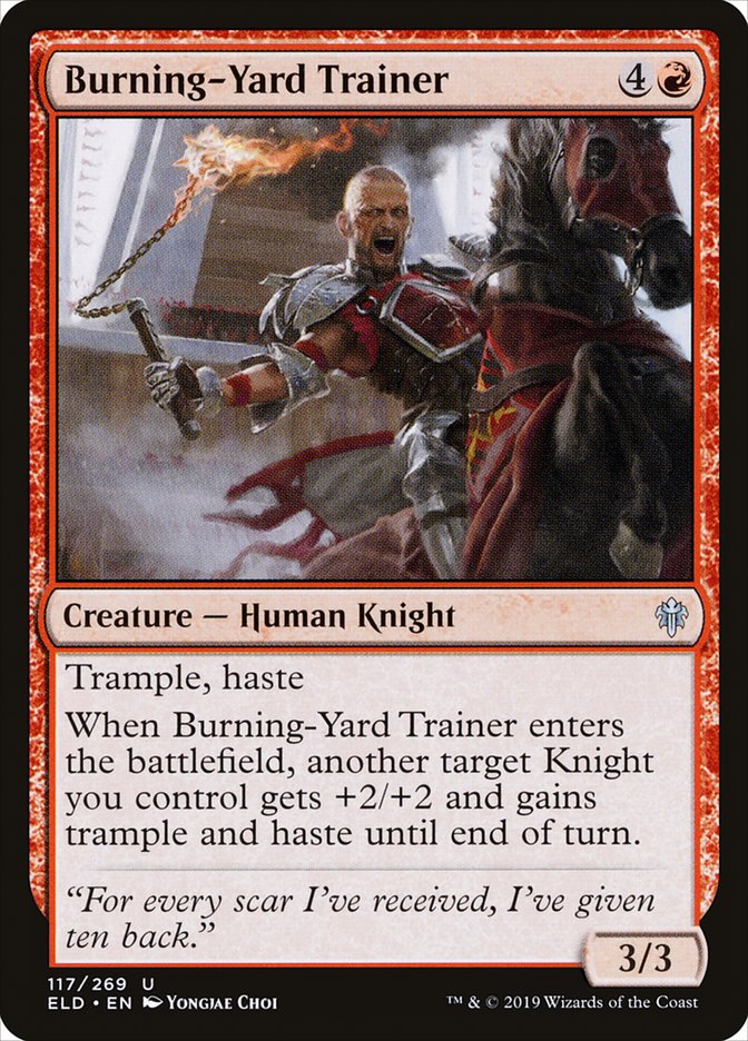 Burning-Yard Trainer [Throne of Eldraine] | Yard's Games Ltd