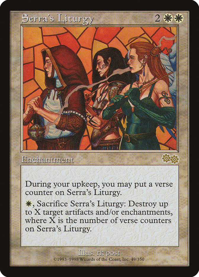 Serra's Liturgy [Urza's Saga] | Yard's Games Ltd