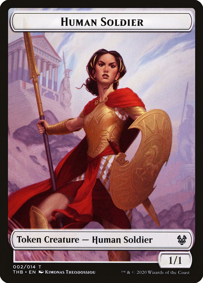 Human Soldier Token [Theros Beyond Death Tokens] | Yard's Games Ltd