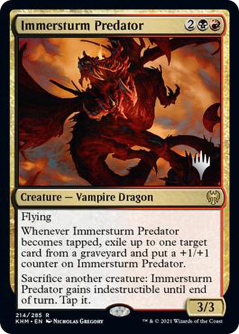 Immersturm Predator (Promo Pack) [Kaldheim Promos] | Yard's Games Ltd