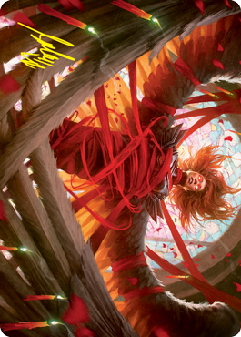 Sigarda's Imprisonment Art Card (Gold-Stamped Signature) [Innistrad: Crimson Vow Art Series] | Yard's Games Ltd