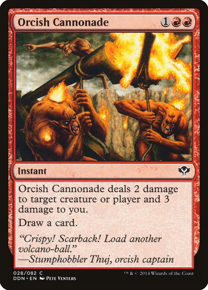 Orcish Cannonade [Duel Decks: Speed vs. Cunning] | Yard's Games Ltd