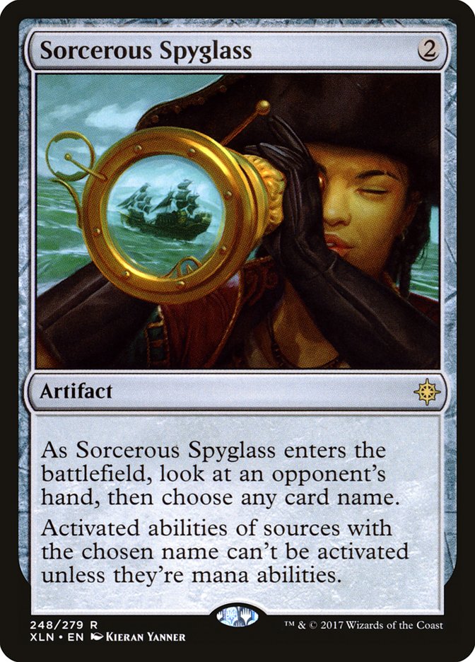 Sorcerous Spyglass [Ixalan] | Yard's Games Ltd