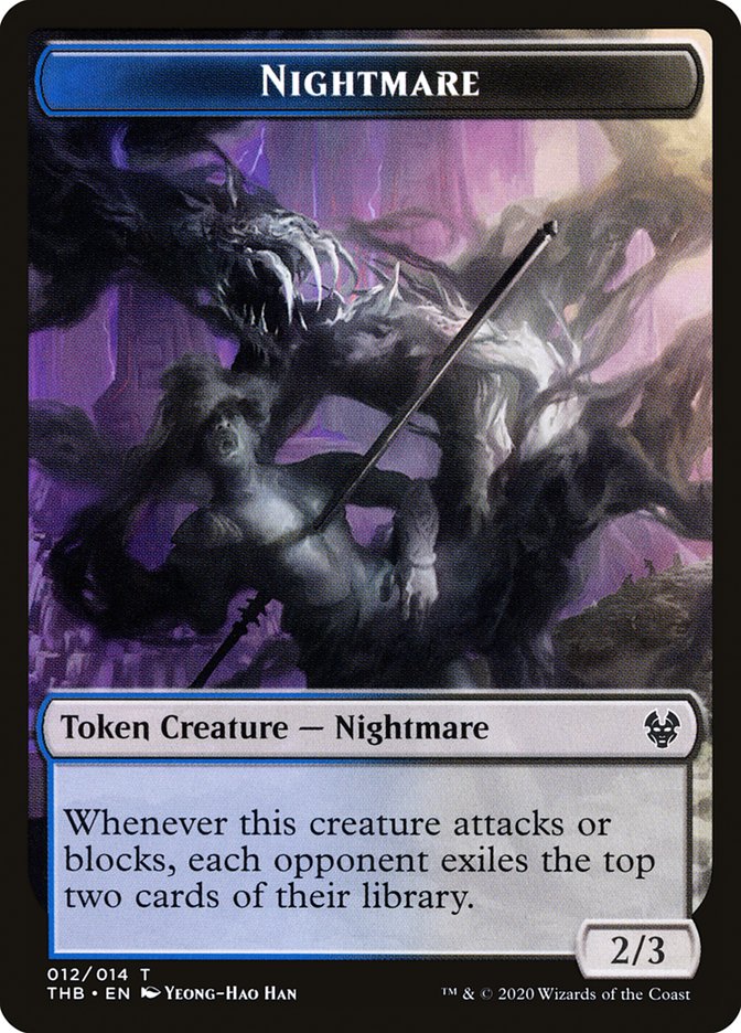 Nightmare Token [Theros Beyond Death Tokens] | Yard's Games Ltd