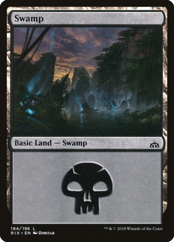 Swamp (194) [Rivals of Ixalan] | Yard's Games Ltd