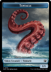 Tentacle // Human (26) Double-Sided Token [March of the Machine Commander Tokens] | Yard's Games Ltd