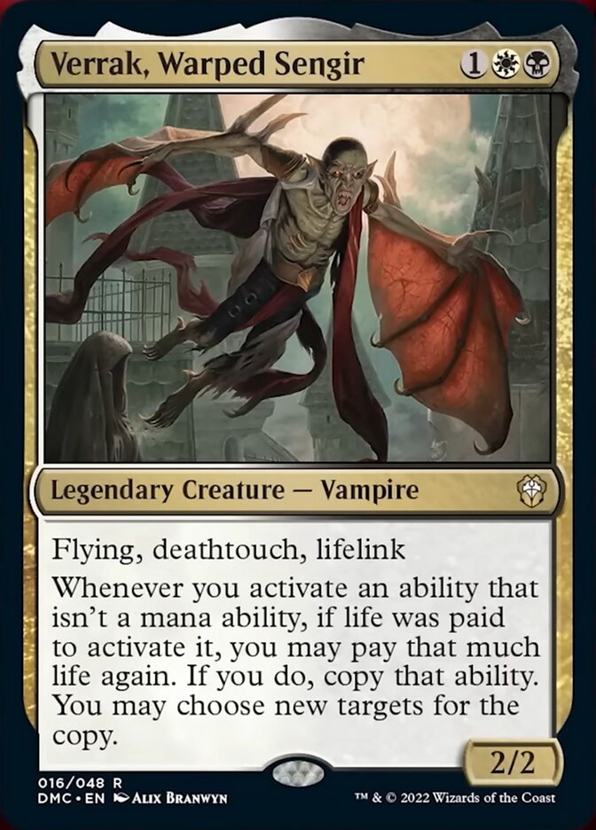 Verrak, Warped Sengir [Dominaria United Commander] | Yard's Games Ltd