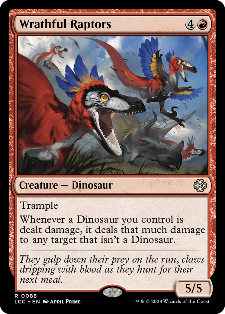 Wrathful Raptors [The Lost Caverns of Ixalan Commander] | Yard's Games Ltd