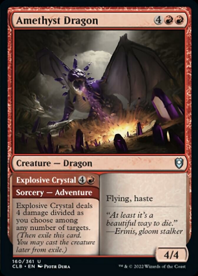 Amethyst Dragon // Explosive Crystal [Commander Legends: Battle for Baldur's Gate] | Yard's Games Ltd