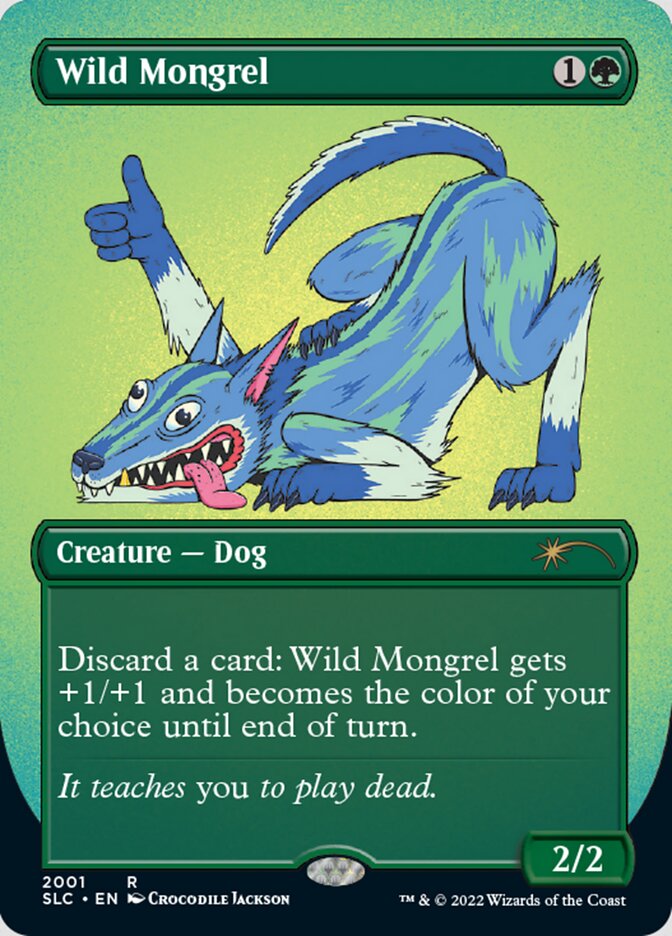 Wild Mongrel (Borderless) [Secret Lair 30th Anniversary Countdown Kit] | Yard's Games Ltd