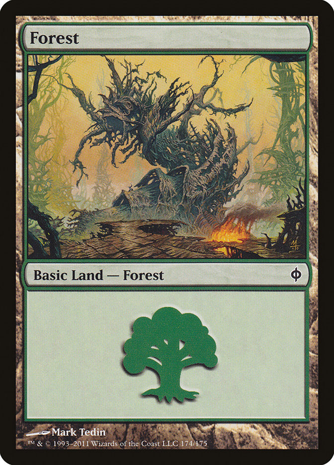 Forest (174) [New Phyrexia] | Yard's Games Ltd