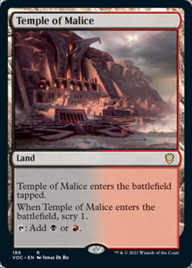 Temple of Malice [Innistrad: Crimson Vow Commander] | Yard's Games Ltd