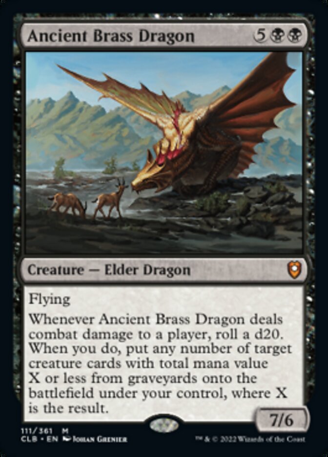 Ancient Brass Dragon [Commander Legends: Battle for Baldur's Gate] | Yard's Games Ltd