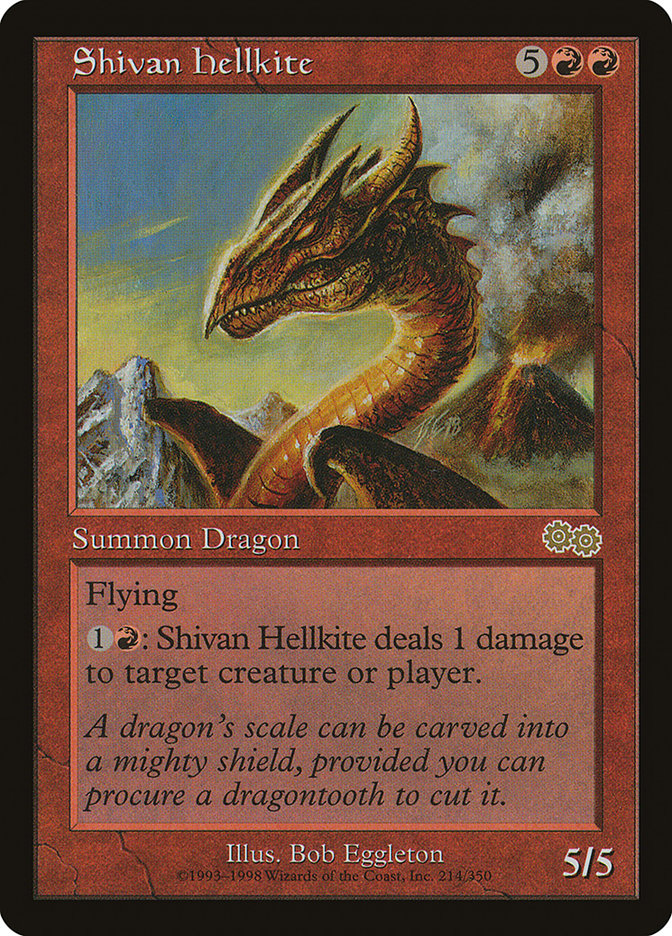 Shivan Hellkite [Urza's Saga] | Yard's Games Ltd