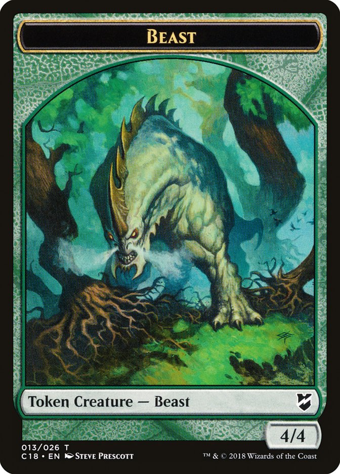 Beast Token (013/026) [Commander 2018 Tokens] | Yard's Games Ltd