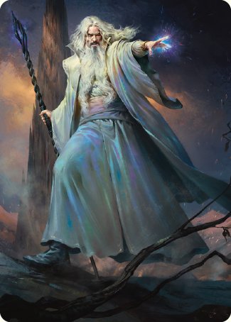 Saruman of Many Colors Art Card [The Lord of the Rings: Tales of Middle-earth Art Series] | Yard's Games Ltd