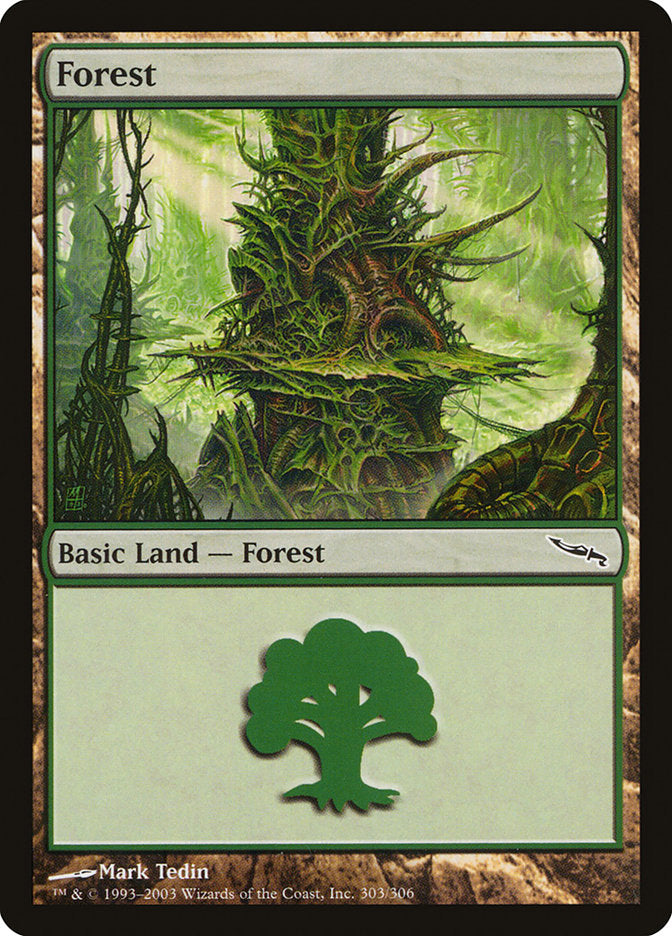 Forest (303) [Mirrodin] | Yard's Games Ltd