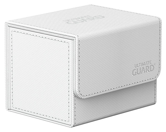 ultimate guard sidewinder 100 xenoskin white premium deck box | Yard's Games Ltd