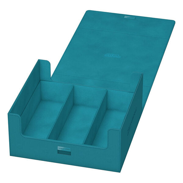 ultimate guard treasurehive 90 petrol blue deck box card case | Yard's Games Ltd