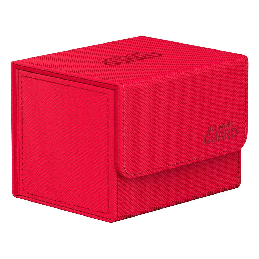 ultimate guard sidewinder 100 xenoskin red premium deck box | Yard's Games Ltd