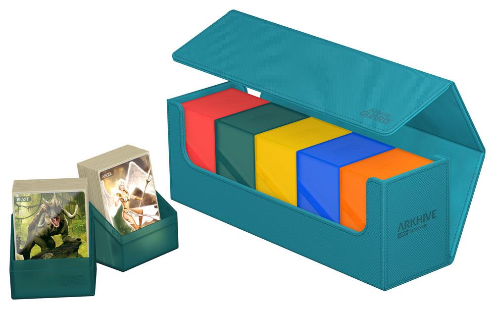 Ultimate Guard Arkhive 400+ Monocolor Petrol - Card And Deck Storage Box | Yard's Games Ltd