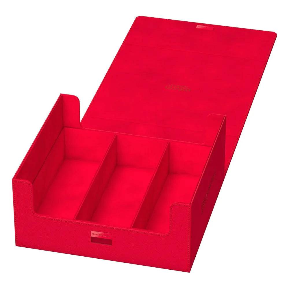 ultimate guard treasurehive 90 xenoskin red deck box case | Yard's Games Ltd